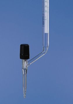 Picture of Burettes, with lateral valve cock, borosilicate glass 3.3, class AS