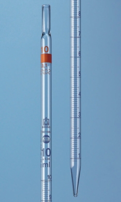 Picture of Graduated pipettes, total delivery, AR-glas<sup>&reg;</sup>, class AS, blue graduation, type 2