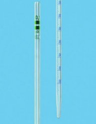 Picture of Graduated pipettes AR-GLAS<sup>&reg;</sup>, class A, type graduated to contain, blue graduations