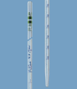 Picture of Graduated pipettes AR-GLAS<sup>&reg;</sup>, class A, type graduated to contain, blue graduations