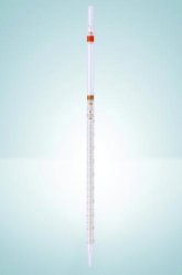 Picture of Graduated pipettes, Soda-lime glass, class B, amber stain graduation, type 3