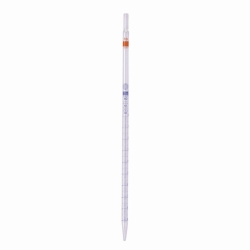 Picture of Graduated pipettes, Soda-lime glass, class AS, blue graduation, type 3