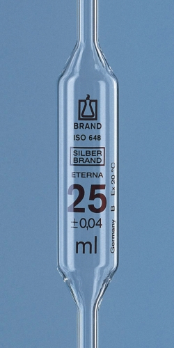 Picture of Volumetric pipettes, Class B, AR-glass<sup>&reg;</sup>, amber graduation