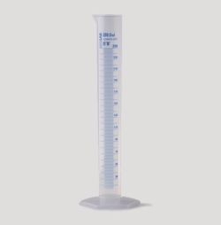 Picture of Measuring cylinders, PP, tall form, class B, blue graduated