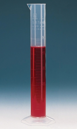 Picture of Graduated cylinders, PP, tall form, class B, embossed scale