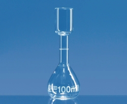 Picture of Volumetric flasks for sugar tests, Borosilicate glass 3.3, class B, white graduated