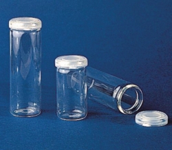 Picture of Rolled rim bottles, soda-lime glass, with PE snap-on lid