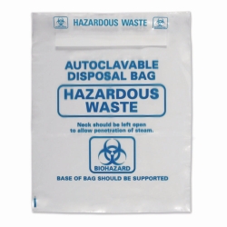 Picture of LLG-Autoclavable Bags, PP, with Biohazard printing