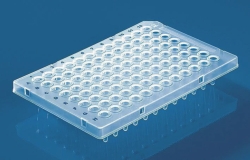 Picture of 96-well PCR plates, PP, semi-skirted