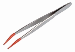 Afbeelding Forceps with silicone-coated tips, stainless steel