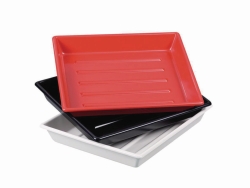 Picture of Photographic trays LaboPlast<sup>&reg;</sup>, PVC, shallow form with ribs on bottom, profile shape rounded