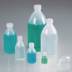 Picture of Narrow neck bottles bio, with screw cap, green LDPE