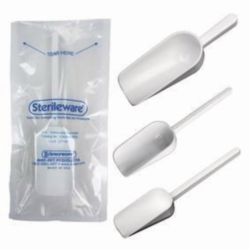 Picture of Sampling scoops, PS, sterile, double bagged