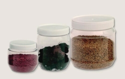 Bild von Wide mouth jars, PET, with screw cap, PP