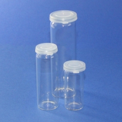 Picture of Rolled rim bottles, soda-lime glass, with PE snap-on lid