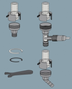 Picture of Tubing adapters for heating and cooling connection