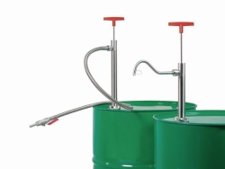 Picture of Barrel pumps, stainless steel, flexible tubing with stopcock