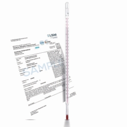 Picture of Precision thermometer, calibrated, enclosed form