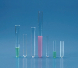 Picture of Disposable test tubes and centrifuge tubes, with rim