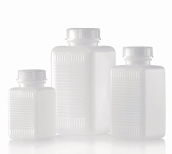 Imagen Wide-mouth square bottles without closure series 310, HDPE