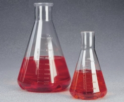 Picture of Erlenmeyer flasks with baffles, PC