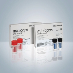 Picture of Disposable micro capillary pipettes, DURAN<sup>&reg;</sup>, minicaps<sup>&reg;</sup> end-to-end, Na-hep