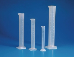 Picture of Measuring Cylinders, PP, Tall Form, Class B, Moulded Graduations