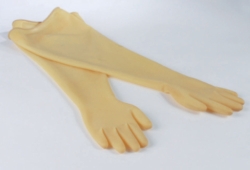 Picture of Gloves for Glove boxes, natural rubber