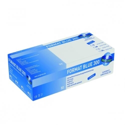 Picture of Disposable Gloves Format Blue 300, Nitrile, extra-strong