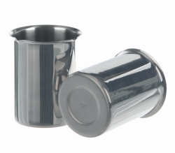 Picture of Beakers, stainless steel, with rim and spout