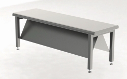 Picture of Sit-Over Benches, stainless steel, diagonally