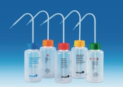 Picture of VITsafe&trade; safety wash bottles, wide-mouth, PP/LDPE