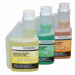 Picture of pH buffer solutions