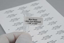 Picture of Laser deep freeze labels Cryo-Babies<sup>&reg;</sup> and Cryo-Tags&reg;